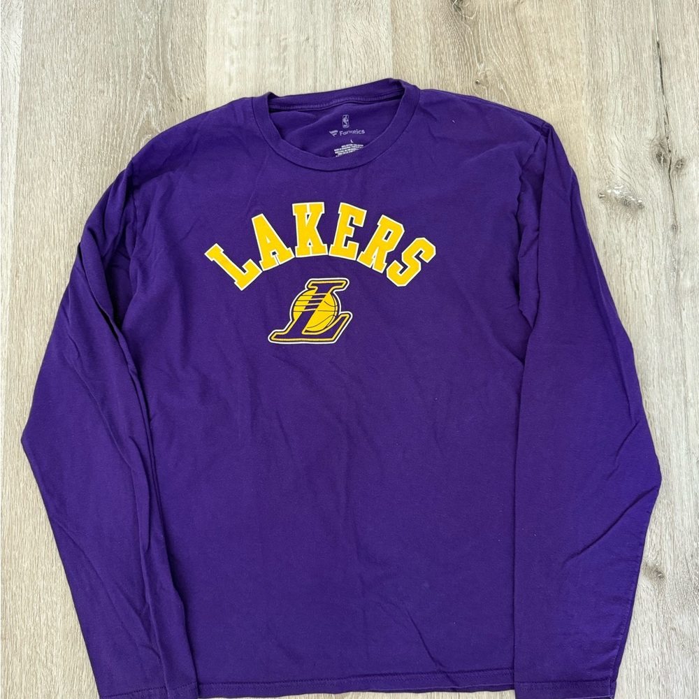 Purple Lakers Long Sleeve Shirt